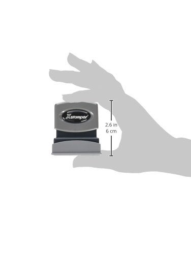 Xstamper 1223 Receved with Space for Initial or Date, Pre Inked Laser Engraved Rubber Stamp, Red Ink, Impression Size: 1/2"" x 1-5/8"" - Image 3